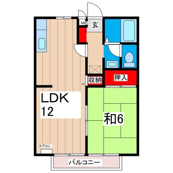 間取図 サンライフ赤羽根A