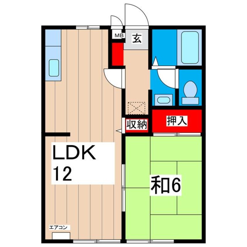 間取図 サンライフ赤羽根A