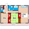 東多賀ヴィラ 2LDKの間取り