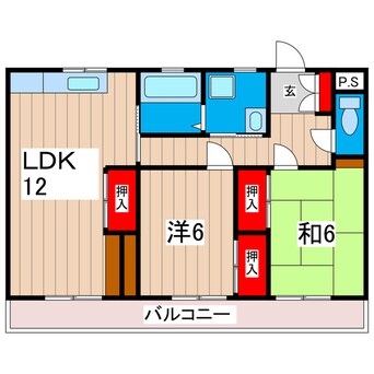 間取図 東多賀ヴィラ