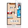 サニーコート１ 1LDKの間取り
