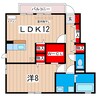 グランシャリオⅡ 1LDKの間取り
