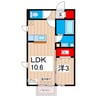 クレールソフィア 1LDKの間取り