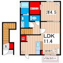 ヴァンヴェール森山の間取図