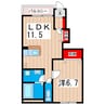 クレアトゥール千石 1LDKの間取り
