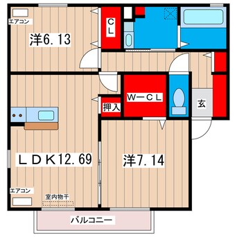 間取図 Ｓｉｎ.グリュックＢ