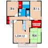 グランドソレイユH 3LDKの間取り