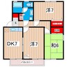 グランドソレイユD 3DKの間取り