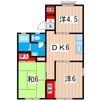 間取図 コーポ塙山