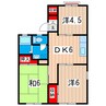 コーポ塙山 3DKの間取り