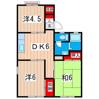 間取図 コーポ塙山