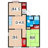 コーポ塙山 3DKの間取り