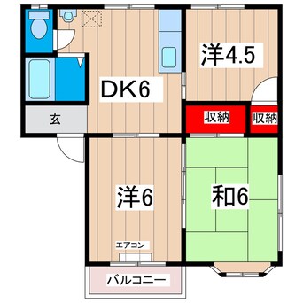 間取図 フローラルハイツ1号棟