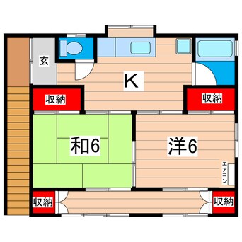 間取図 木崎二町高橋貸家3797