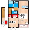 サクシード大みかB 1LDKの間取り