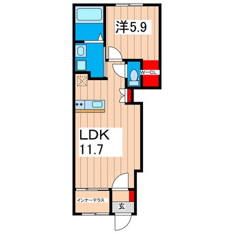 間取図 日立市石名坂町アパート新築工事