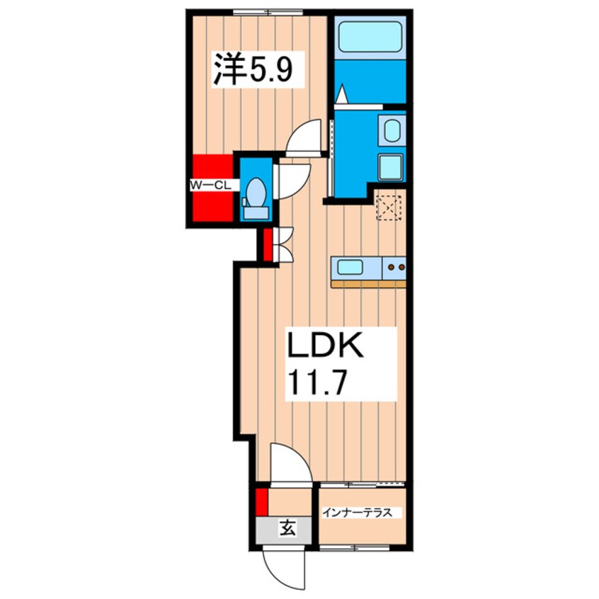 間取図 日立市石名坂町アパート新築工事