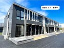 日立市石名坂町アパート新築工事の外観