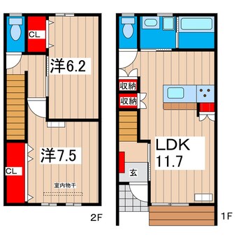 間取図 クランメール久慈Ⅱ