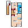 ＭＫＢ-Ⅱ 1LDKの間取り