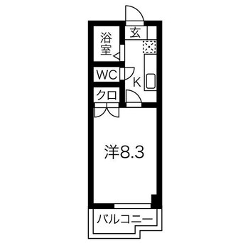 間取図 クマノハイツ