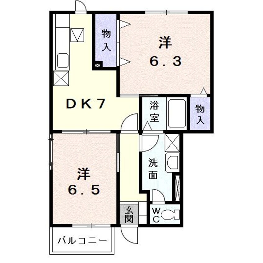 間取図 ハイツサルーンⅢ