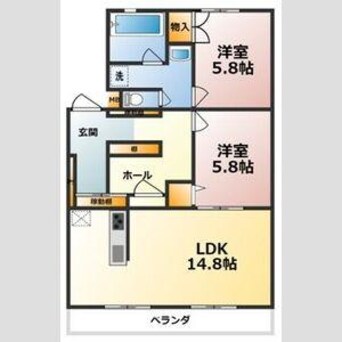 間取図 シャトー清城