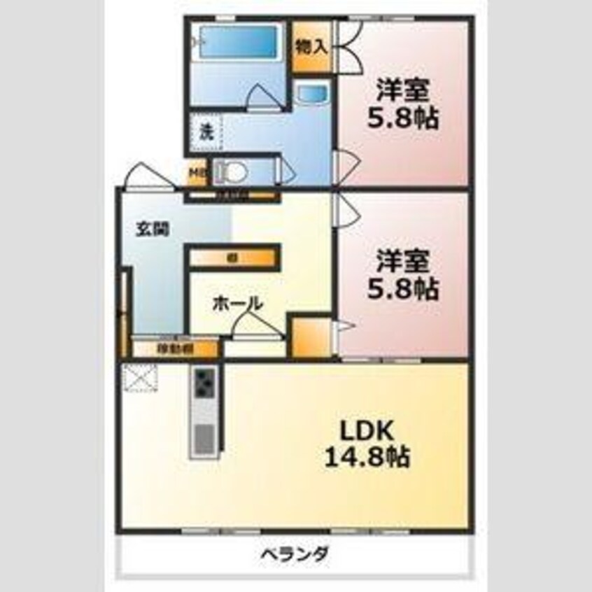間取図 シャトー清城
