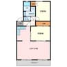 シャトー清城 2LDKの間取り