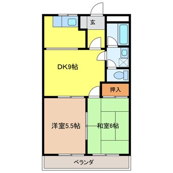 間取図 サンコーポ井戸田