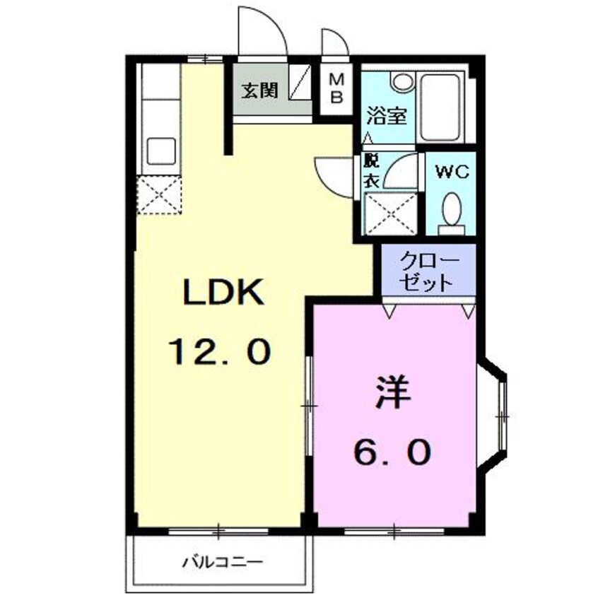 間取図 レジデンス住吉