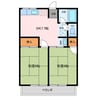 シティハイム　　フキ　Ａ 2DKの間取り