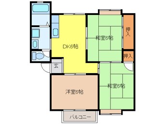 間取図 オアシス・北方　Ａ棟