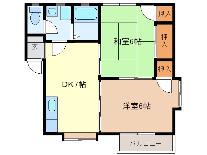 間取図 オアシス・北方　Ｂ棟