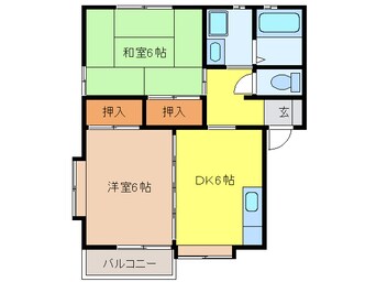 間取図 セレナード　Ａ棟