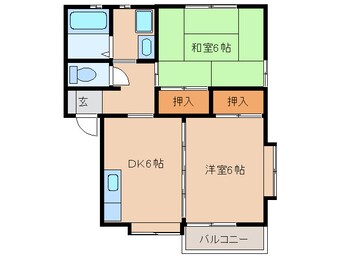 間取図 セレナード　Ｂ棟