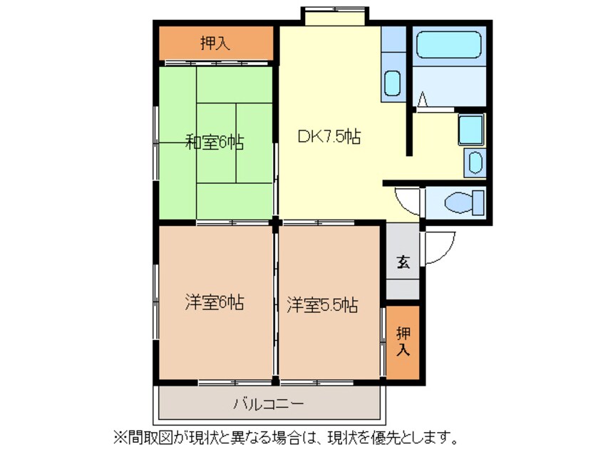 間取図 イーストパーク・平井　Ａ棟