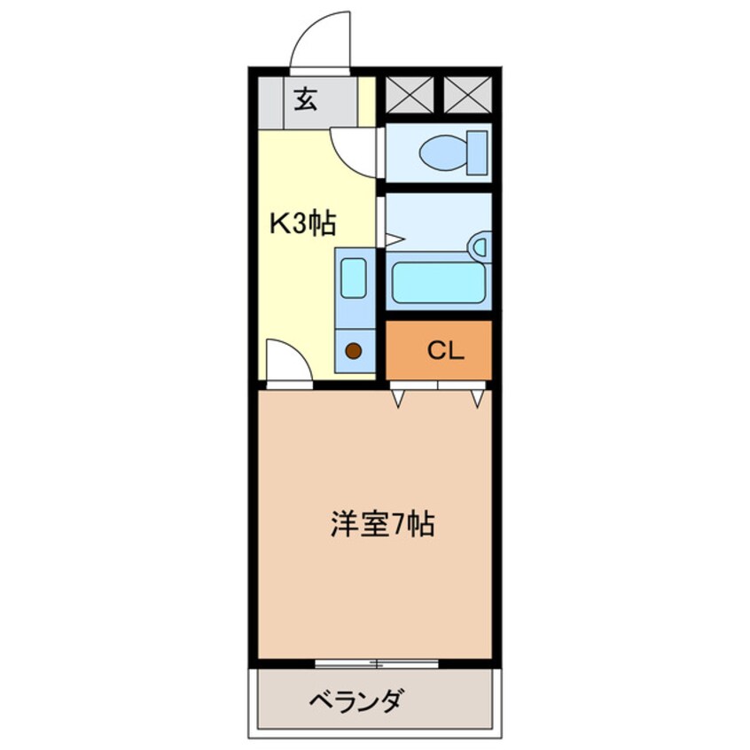 間取図 ハイツヤマオ