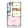 ハイツヤマオ 2LDKの間取り
