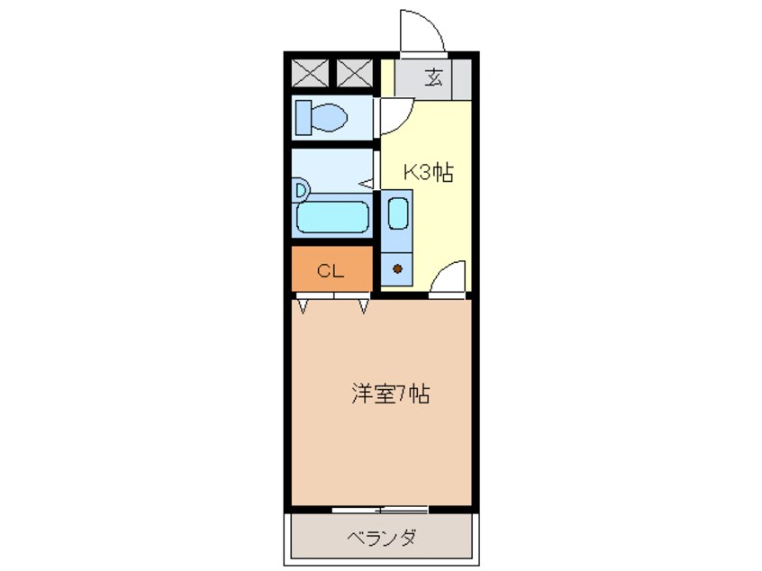 間取図 ハイツヤマオ