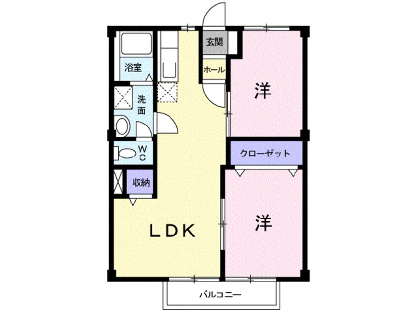 間取図 ニューシティ塩田町　Ｂ