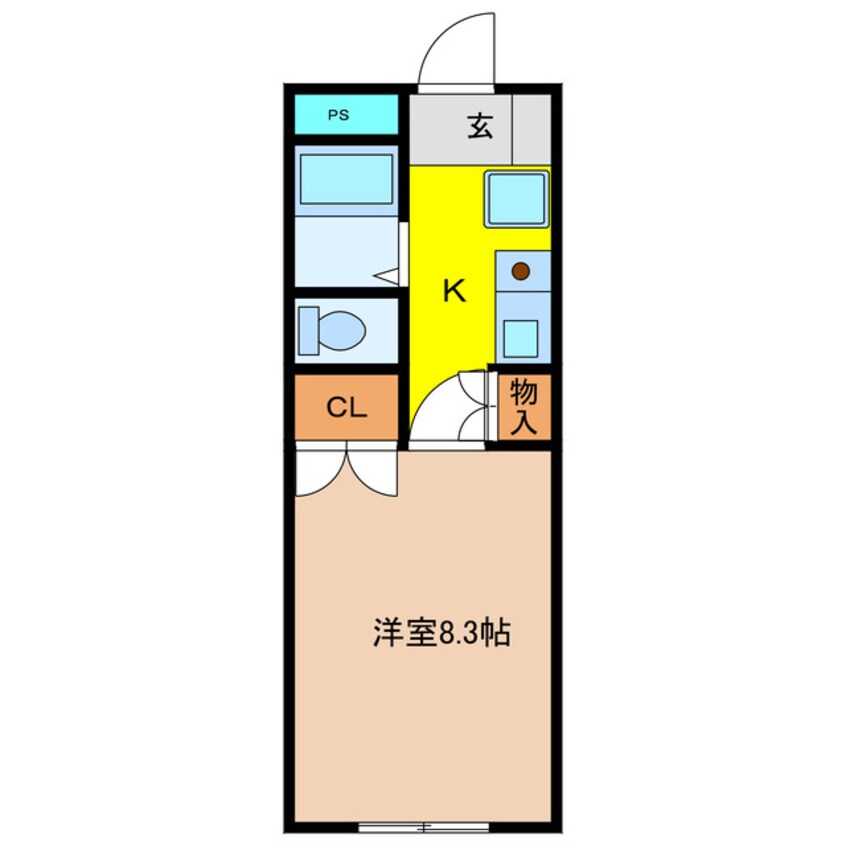 間取図 Phlox　五反田