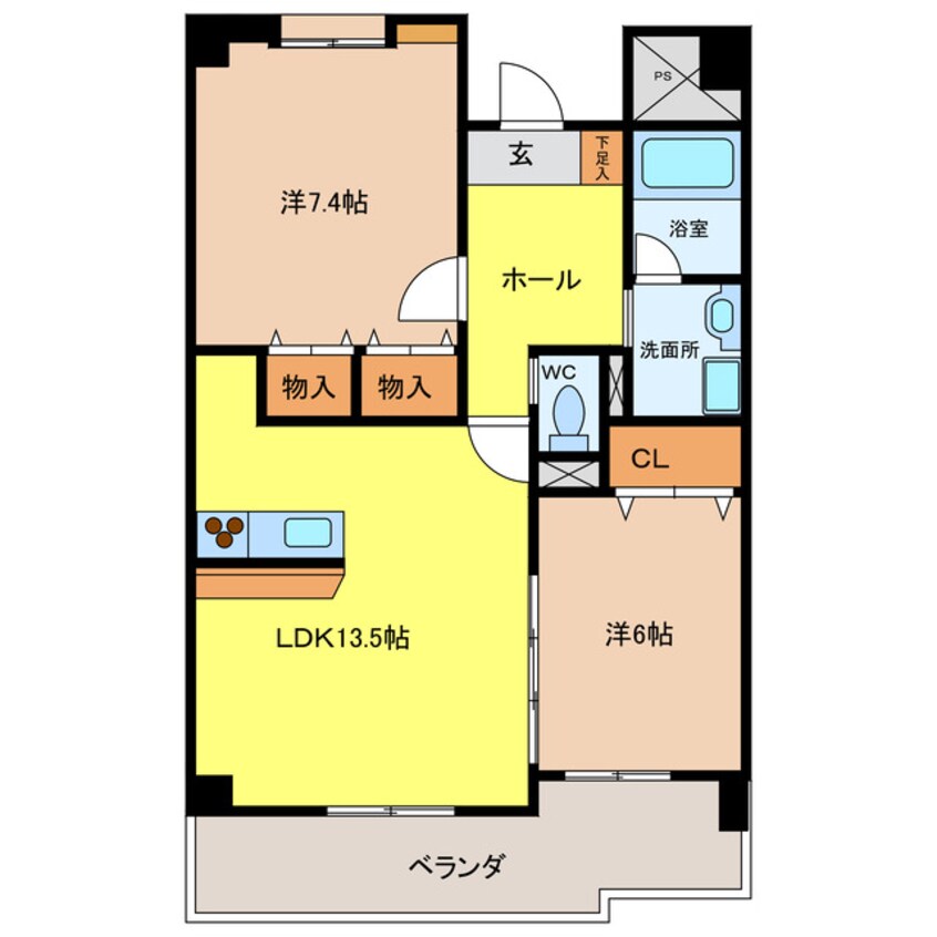 間取図 クレーネワン