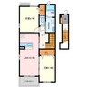 プチプランシュ 2LDKの間取り