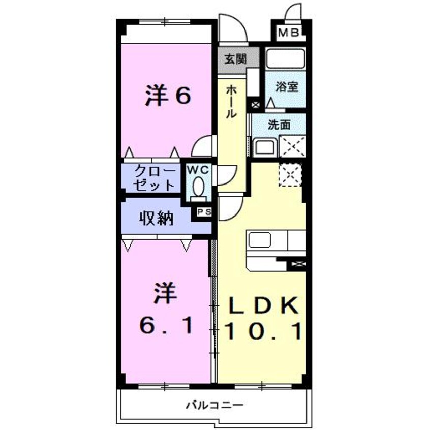 間取図 Sun Soleil 21