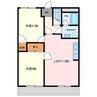 グリーンハイツ横川 2LDKの間取り