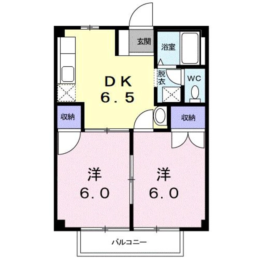 間取図 フォレスト山代Ａ