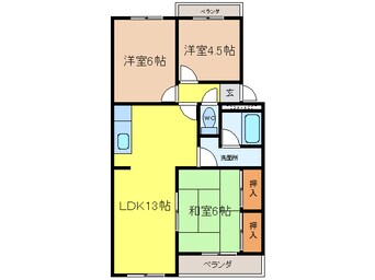 間取図 エクセレント白山