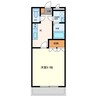 ハートピア草木 1Kの間取り