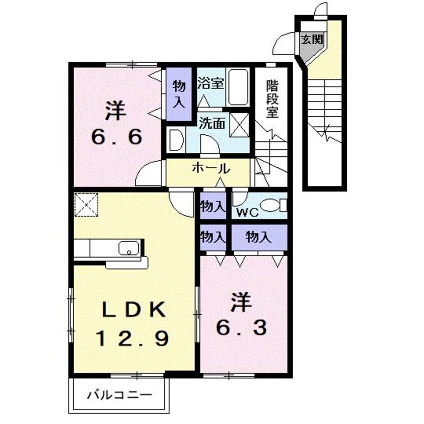 間取図 カーサエスタ参番館